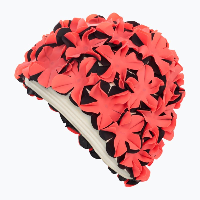 Schwimmkappe Damen Fashy Flowers red / black