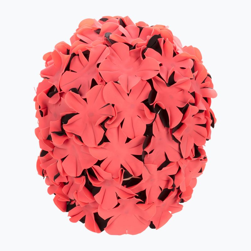 Schwimmkappe Damen Fashy Flowers red / black 2