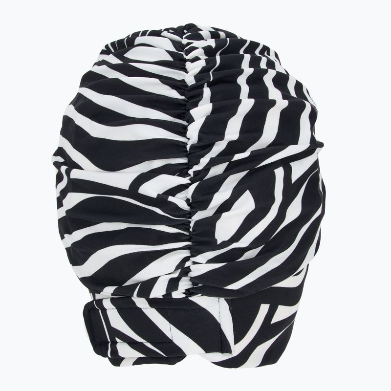 Schwimmkappe Damen Fashy Exclusive black / white 2