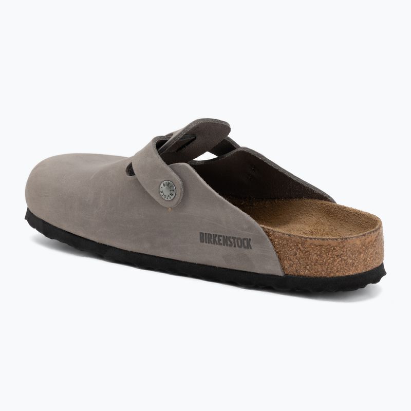 Schlappen BIRKENSTOCK Boston Soft Footbed Oiled Leather Regular iron 3