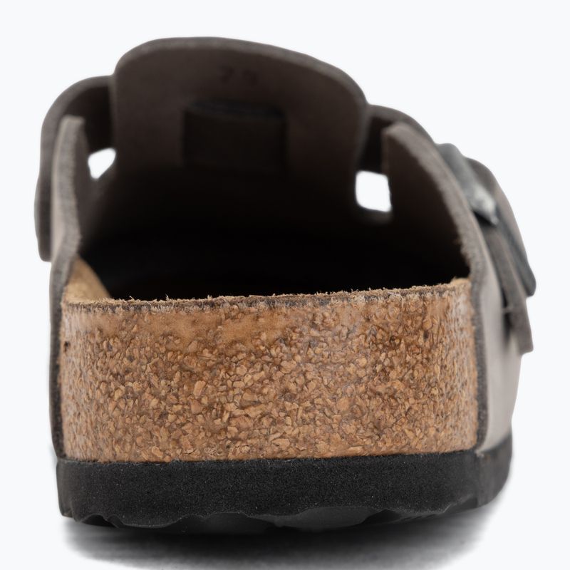 Schlappen BIRKENSTOCK Boston Soft Footbed Oiled Leather Regular iron 6