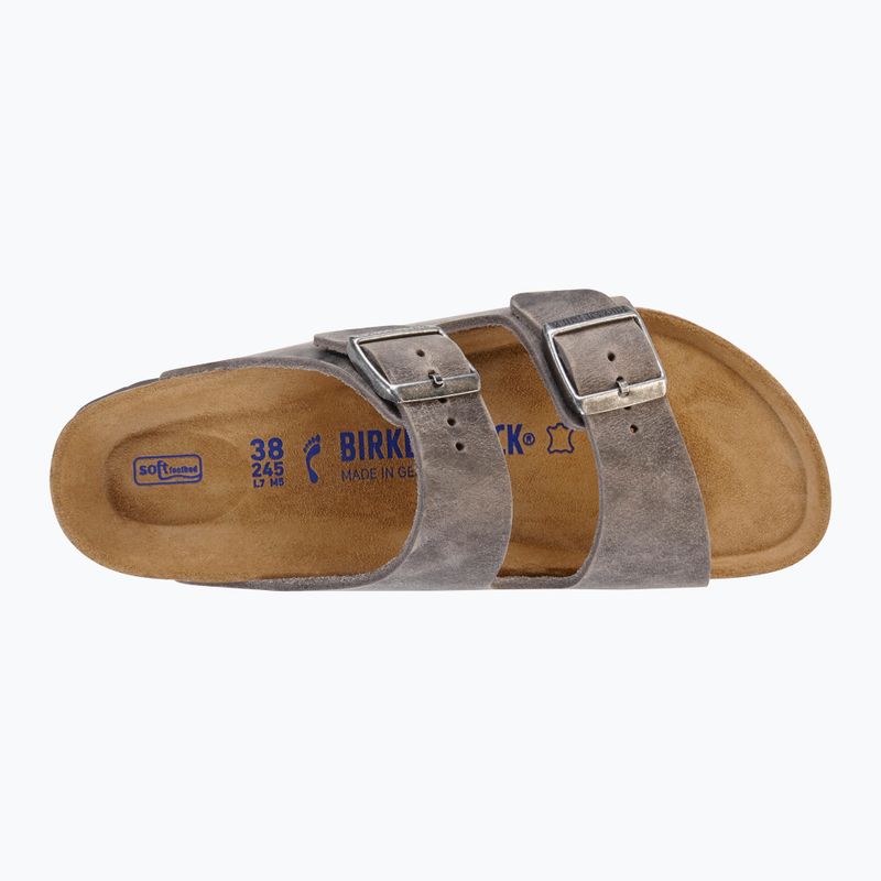 Pantoletten BIRKENSTOCK Arizona Soft Footbed Oiled Leather Narrow
