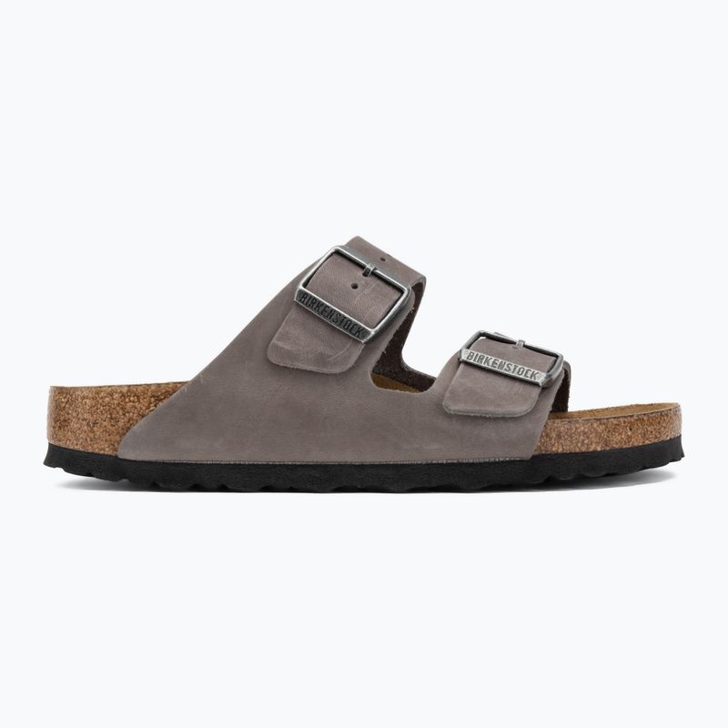 Pantoletten BIRKENSTOCK Arizona Soft Footbed Oiled Leather Narrow 2