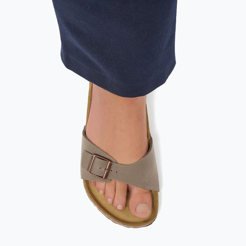 Damenpantoletten BIRKENSTOCK Madrid Birkibuc Regular stone 9