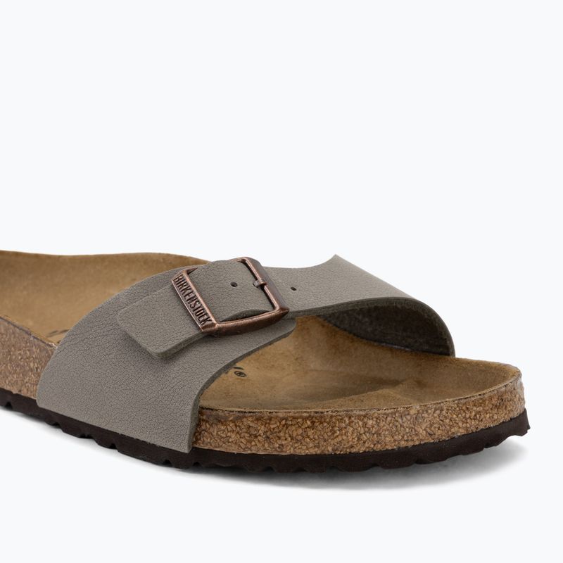 Damenpantoletten BIRKENSTOCK Madrid Birkibuc Regular stone 7