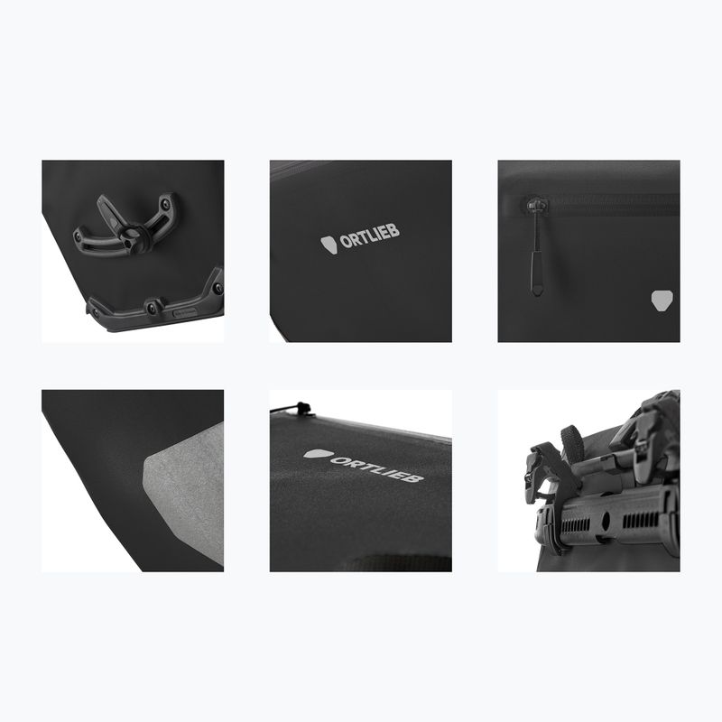 Fahrradtasche ORTLIEB Back-Roller Zip-Pocket Tidura Strong QL2.2 20 l schwarz 9