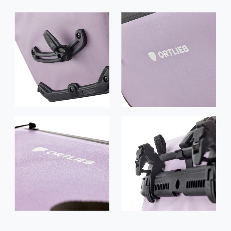 Fahrradtasche Ortlieb Tylna Back-Roller Zip-Pocket Tidura Strong QL2.2 20L lavender 9