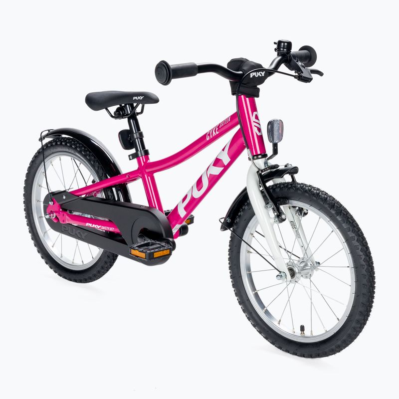 Puky CYKE 16-1 Alu Kinderfahrrad rosa und weiß 4402 2