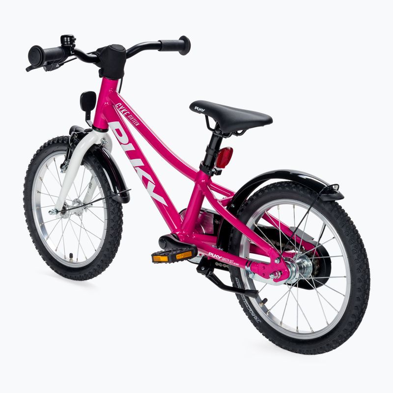 Puky CYKE 16-1 Alu Kinderfahrrad rosa und weiß 4402 3