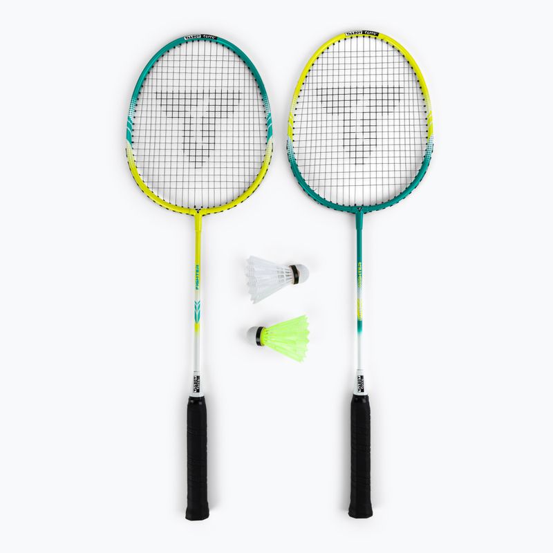 Talbot-Torro 2 Kämpfer Badminton Set blau und gelb 449412