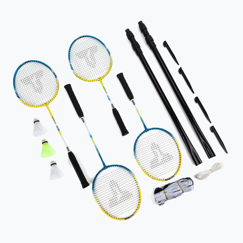 Talbot-Torro Family Badmintonset blau und gelb 449415