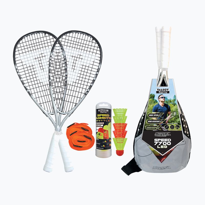 Talbot-Torro Speedbadminton Speed 7700 LED Crossminton Set weiß 490127 8