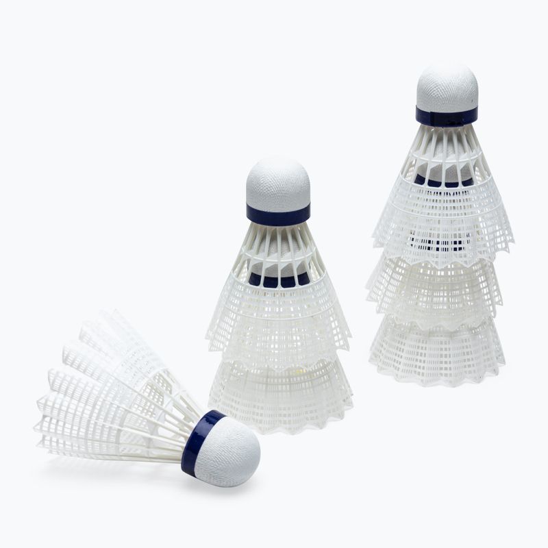 Talbot-Torro Tech 350 Badminton-Federbälle  Nylon 6 Stück weiß 479102 2