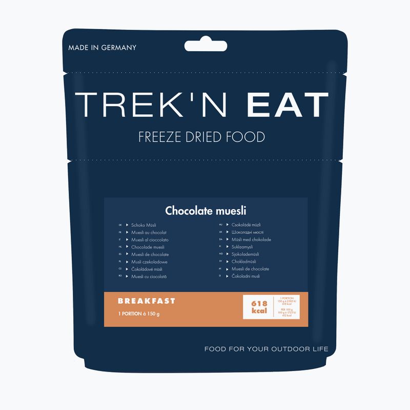 Tiefkühlgetrocknete Lebensmittel Trek'n Eat Whole grain muesli with chocolate 150 g
