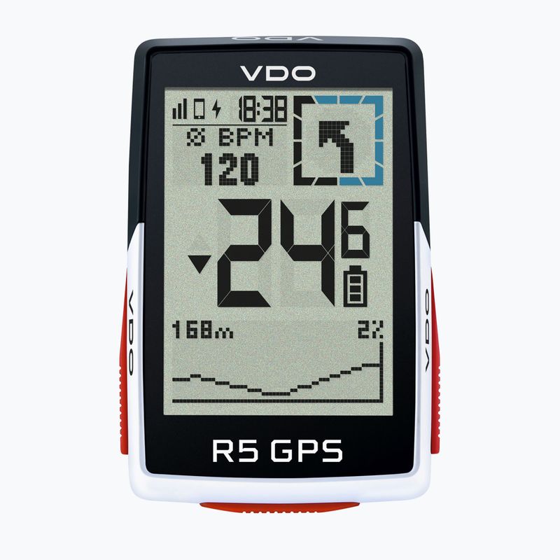 VDO R5 GPS Full Sensor Set Fahrradzähler schwarz/weiß 64052