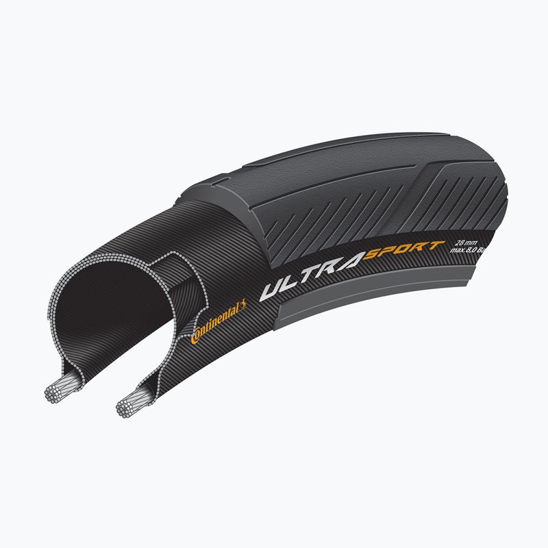 Continental Ultra Sport III 700x25C rollend schwarz CO0150464 Reifen 5