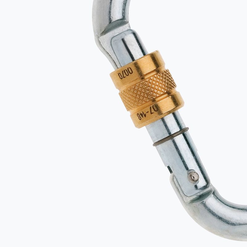 Kletterkarabiner EDELRID Steel HMS Screw silver 2