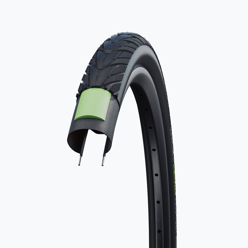 Fahrradreifen SCHWALBE Energizer Plus Green Guard Addix E 28 x 2.00 black reflex 5