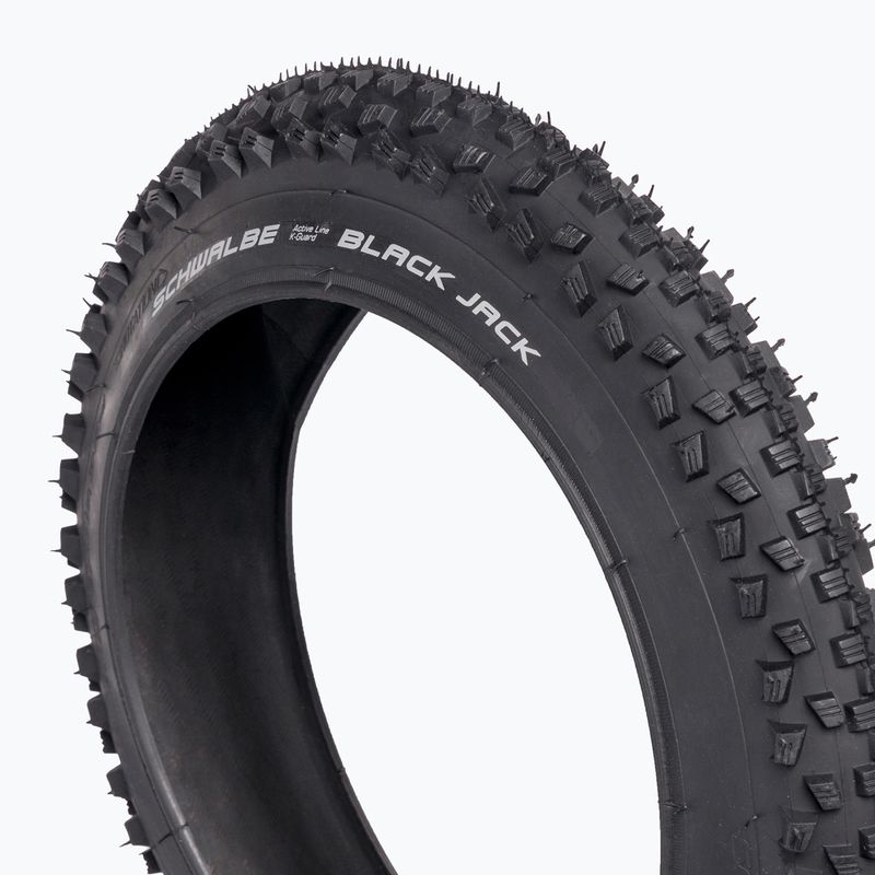 SCHWALBE Fahrradreifen Black Jack K-Guard Black N Roll Draht schwarz 2