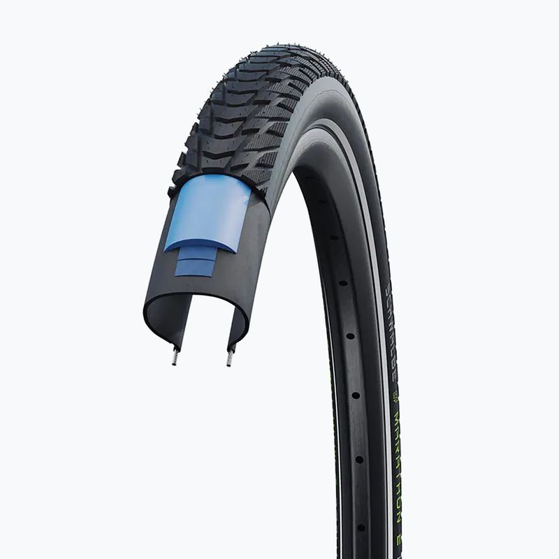 SCHWALBE Marathon E-Plus Smart Dualguard Addix E 28 x 1.50 schwarz reflex Fahrradreifen