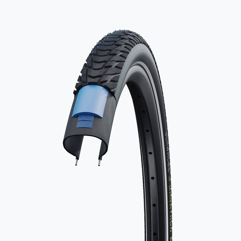 SCHWALBE Marathon E-Plus Smart Dualguard Addix E wire schwarz reflex Fahrradreifen 6