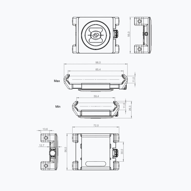 SP CONNECT Universal-Telefonklammer schwarz 54437 7