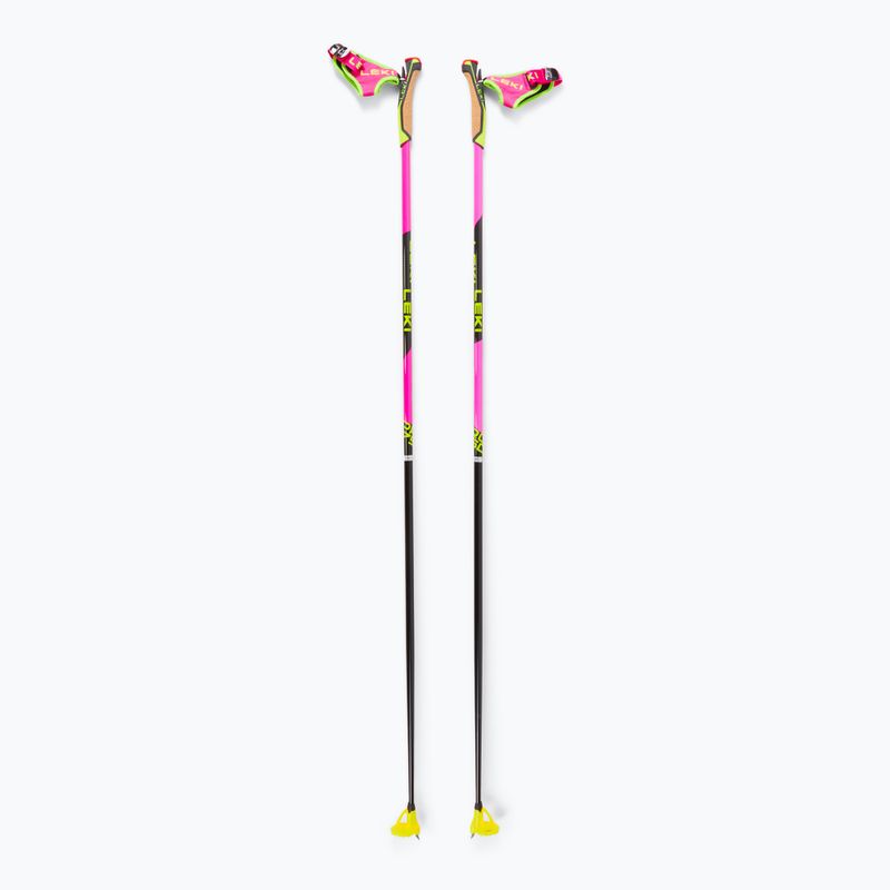 Langlaufstöcke LEKI PRC 750 neon pink/ neon yellow/ black