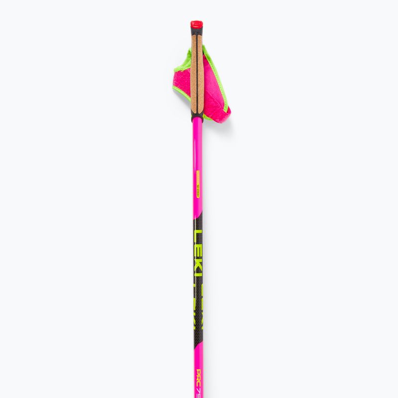 Langlaufstöcke LEKI PRC 750 neon pink/ neon yellow/ black 2