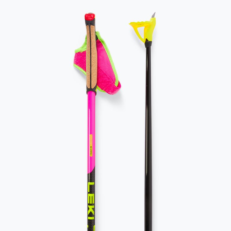 Langlaufstöcke LEKI PRC 750 neon pink/ neon yellow/ black 3