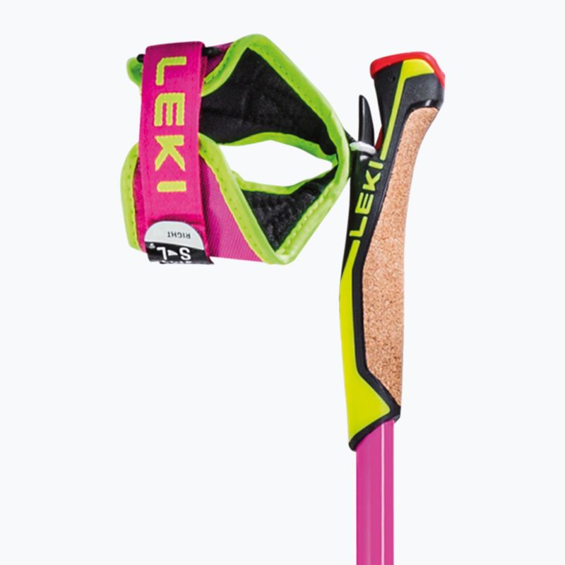 Langlaufstöcke LEKI PRC 750 neon pink/ neon yellow/ black 8