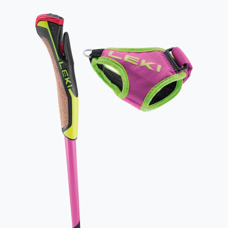 Langlaufstöcke LEKI PRC 750 neon pink/ neon yellow/ black 9