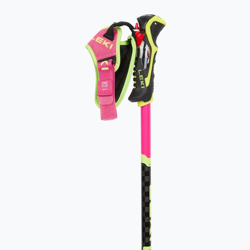 Skistöcke LEKI Venom SL 3D neon pink/black/neon yellow 2