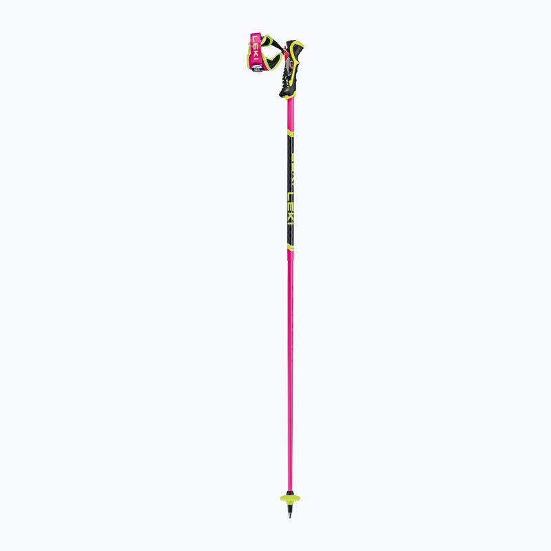 Skistöcke LEKI Venom SL 3D neon pink/black/neon yellow 2