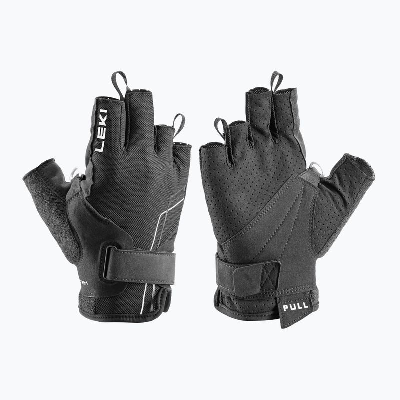 Nordic walking handschuhe LEKI Nordic Breeze Shark Short schwarz-weiß 65373311 4