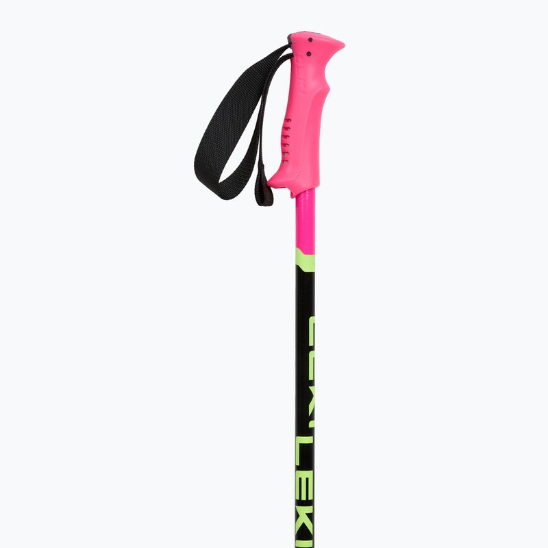 Skistöcke Kinder LEKI Racing neon pink/ black/ neon yellow 2