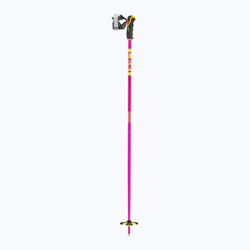 Skistöcke LEKI Spitfire 3D neon magenta/neon yellow/berry 3