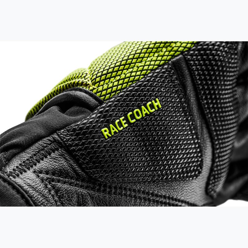 Skihandschuhe Herren LEKI WCR Coach 3D black/ ice lemon 11
