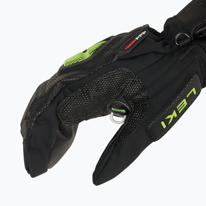 Skihandschuhe Herren LEKI WCR C-Tech 3D Mitt black/ ice lemon 4