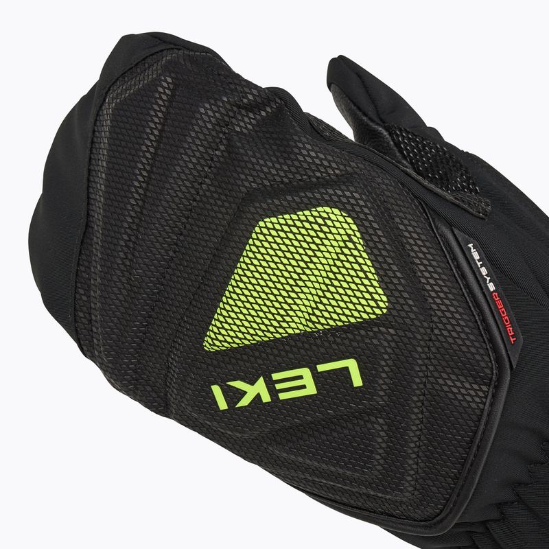 Skihandschuhe Herren LEKI WCR C-Tech 3D Mitt black/ ice lemon 5