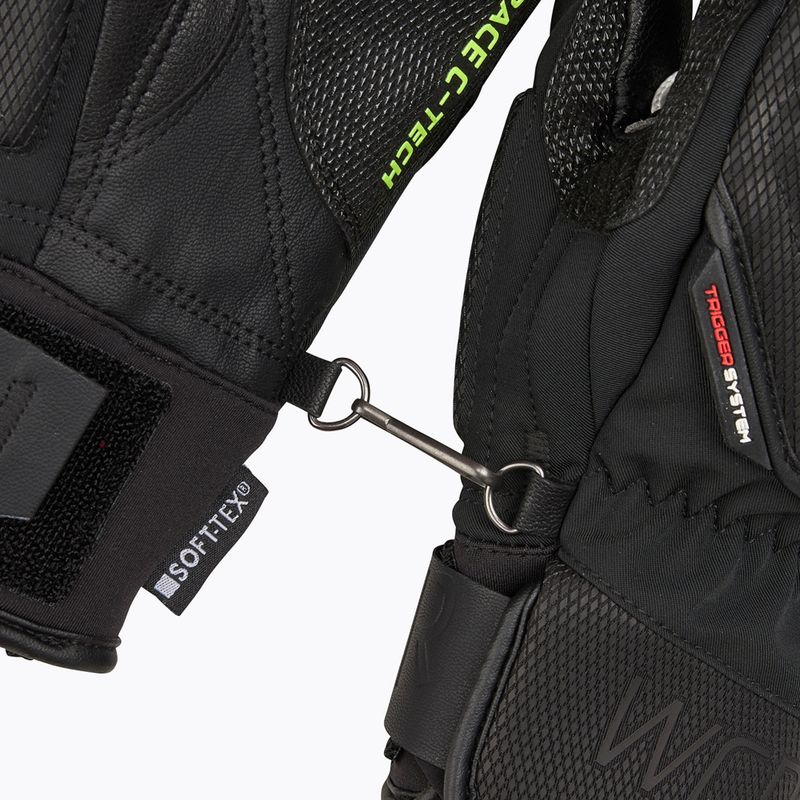 Skihandschuhe Herren LEKI WCR C-Tech 3D Mitt black/ ice lemon 6