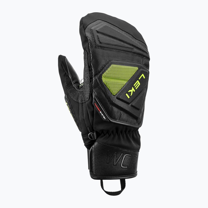 Skihandschuhe Herren LEKI WCR C-Tech 3D Mitt black/ ice lemon 7