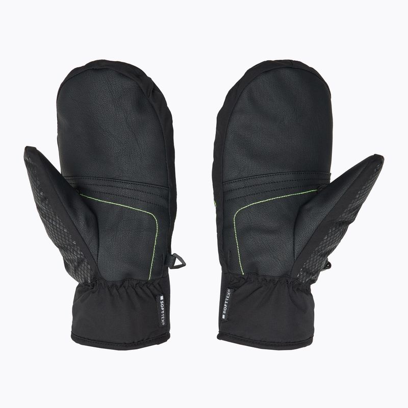 Skihandschuhe Kinder LEKI WCR Team 3D Junior Mitt black/ ice lemon 3