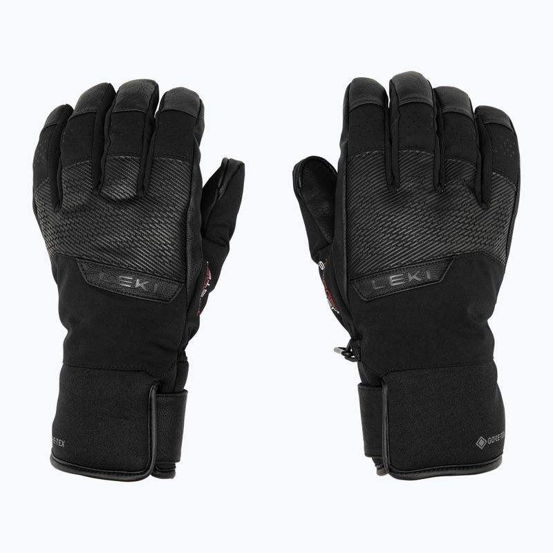 Herren Skihandschuhe LEKI Performance 3D GTX schwarz 3