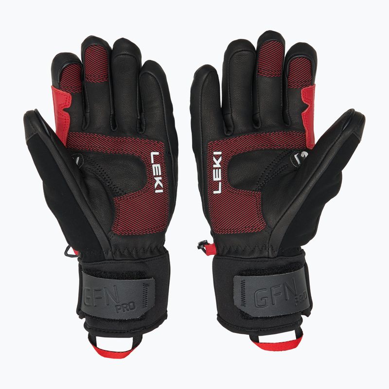 Skihandschuhe Herren LEKI Griffin Pro 3D black/ red/ white 2