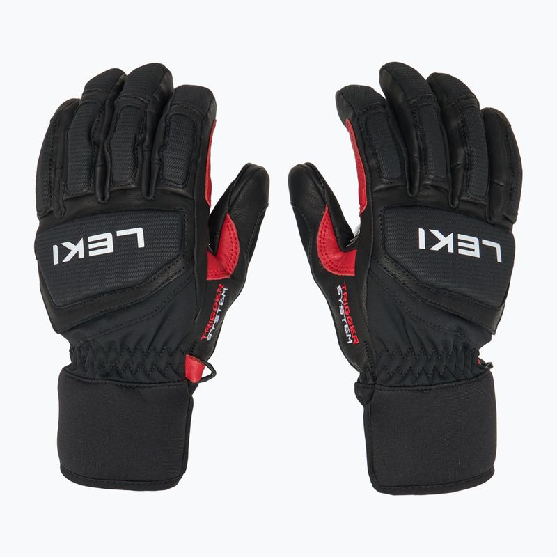 Skihandschuhe Herren LEKI Griffin Pro 3D black/ red/ white 3