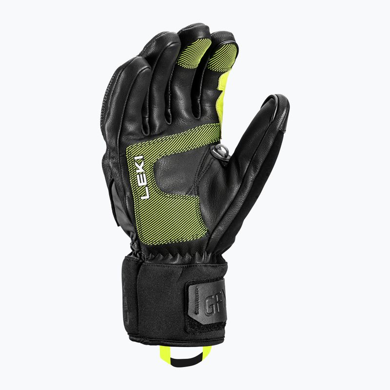 LEKI Griffin Pro 3D Herren Skihandschuh schwarz/neon 6