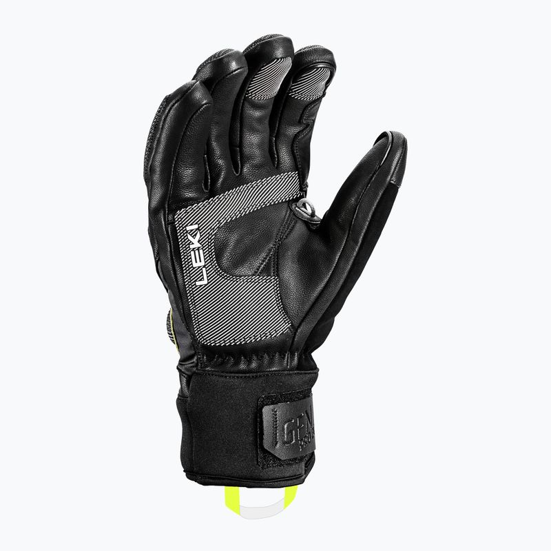 LEKI Griffin Tune 3D Boa Herren Skihandschuh schwarz/graphit/ice lemon 6