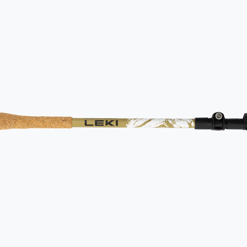 Trekkingstöcke LEKI Cross Trail TA white/goldbrown/black 5