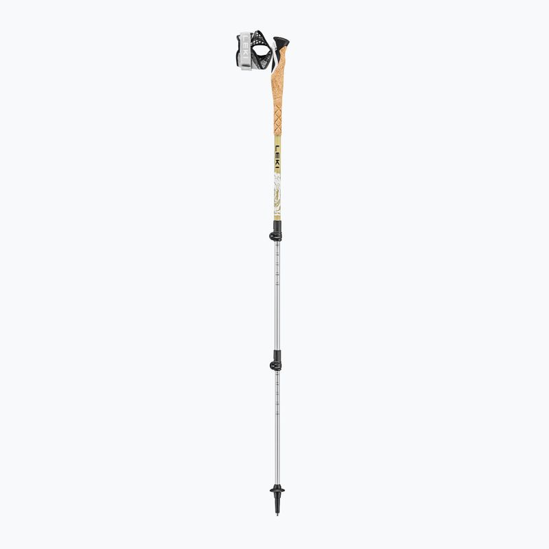 Trekkingstöcke LEKI Cross Trail TA white/goldbrown/black 6