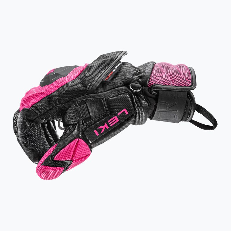 Skihandschuhe Damen LEKI WCR Venom SL 3D black/ pink 10